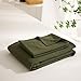AMWAN Army Green Duvet Cover Full Size Bedding Set Modern Soft 3 Pieces, 1 Forest Green Duvet Cover 80”x90” with 2 Pillowcases