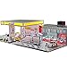 FunKitFX 1/64 Scale Shell Gas Station Model Diorama, Gas Station Miniature Building Scene Model, Collectible Building kit, (Excludes Vehicles and Figures)