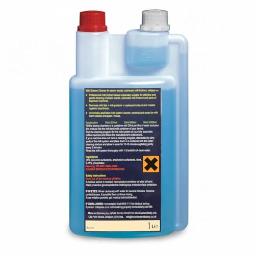 Jurassic Retail Commercial Grade Liquid Milk Froth Residue Cleaner Detergent Steam Wand & Milk Frother Cleaner 1 Litre Dispensing Bottle (1000ml) - Image 2