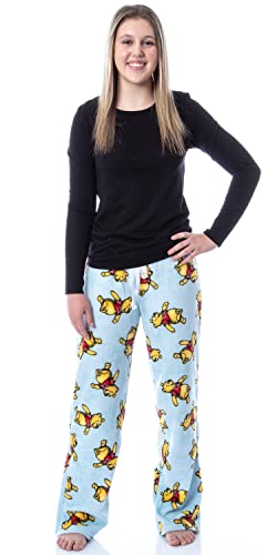Mjc International Disney Women Winnie The Pooh Sketch Toss Print Loungewear Pajama Pants (Medium) Blue #TOP1