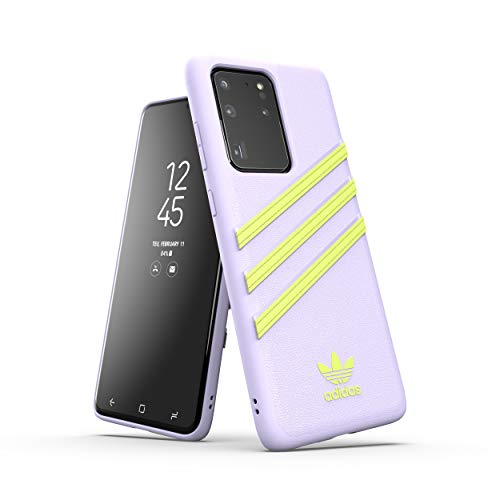 adidas Original Designed Coque de protection à trois bandes pour Samsung Galaxy S20, Coque résistante aux Chutes, Bords surélevés, Jaune