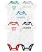 Carter's Baby Boys' 5 Pack Bodysuits (Baby) White Slogan, 9 Months