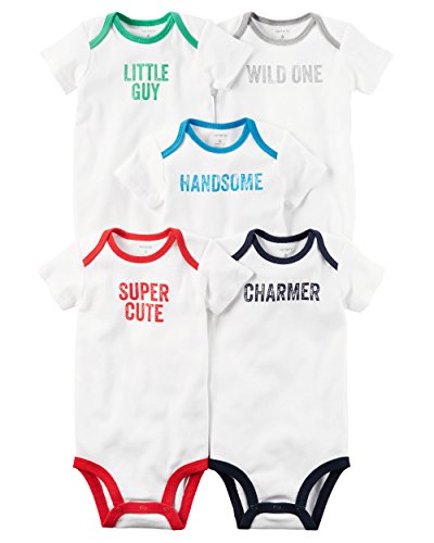 Bodysuits Carter's baby boys 5-pack court en taille 18 mois style Little Guy