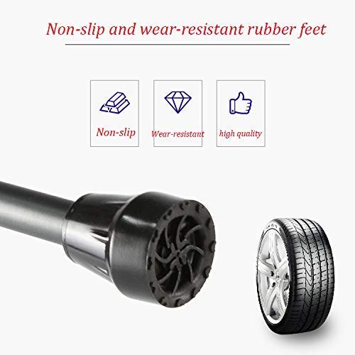 Asistencia de Aluminio Ultraligera, muleta de antebrazo para Adultos, muleta Flexible Ajustable de 10 Filas, con Agarre cómodo, Antideslizante Unisex, uno (uno) () Star of Light