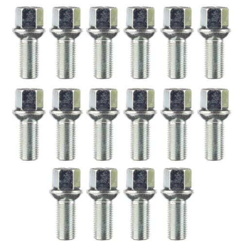 Ellis Excellence Alloy Wheel Bolts M14 x 1.5, 27mm Thread, Radius Seat, 17mm Hex (16)
