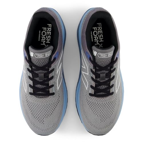 New Balance New Balance Men's Fresh Foam X 860 V14 Running Shoe, Slate Grey/Chrome Blue/Sea Salt, 7 X-Wide