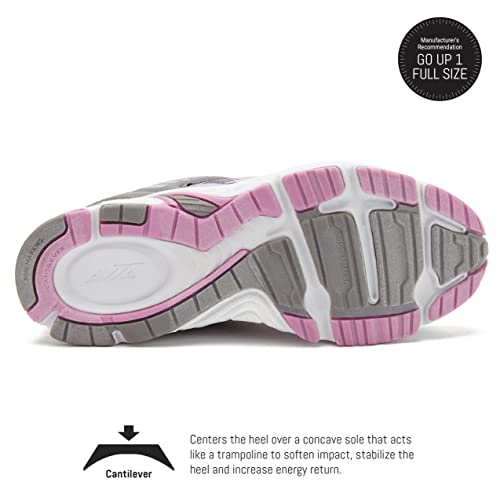 Avia Forte Women’s Running Shoes With Lightweight Breathable Mesh - Silver Grey/Medium Grey/Light Purple, 9 Medium #TOP2