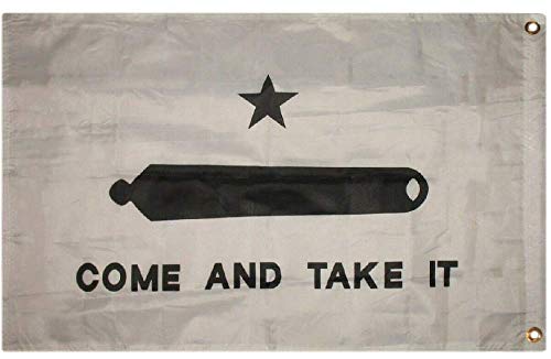 2x3 Texas Gonzales Battle Come and Take It 2ply Sewn Double Sided Poly Flag 2'x3' Banner