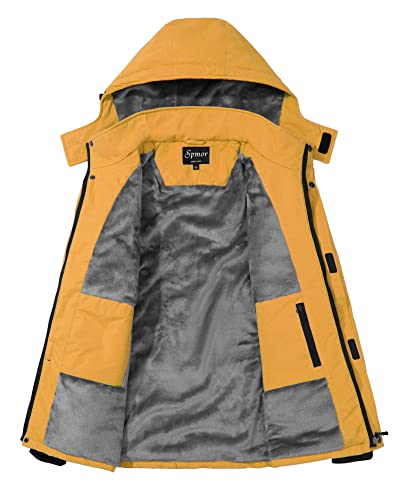Image of Women's Waterproof Ski Jacket Mountain Rain Winter Coat Windproof Skin Hooded Jacket