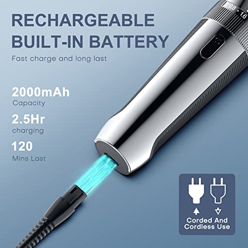 Pfay Beard Trimmer For Men, Waterproof Electric Hair Trimmer Mustache Trimmer Body Shaver, Cordless Hair Clippers Electric Razor For Men, Valentines Day Gifts For Men #TOP3