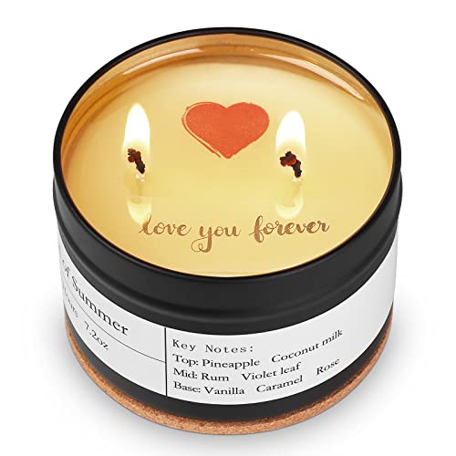Mothers Day Gifts, Pineapple Candles For Home Scented, Love Candles With Secret Messages, Highly Scented & Long Lasting 7.2Oz, Pineapple Gifts For Women (Pineapple Coconut) #TOP19