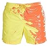 MSEKKO Shorts Strand Shorts Mannen Zomer Strand Shorts Kleur Veranderende Zwembroek Trekkoord Sport Broek S-3XL