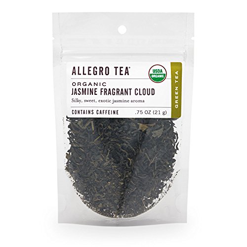 Allegro Tea, Organic Jasmine Fragrant Cloud, Loose Leaf Tea, 0.75 Oz #TOP14