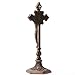 Veronese Design 9 5/8 Inch Saint Benedict Crucifix with Stand Cold Cast Resin Sculpture Bronze Finish