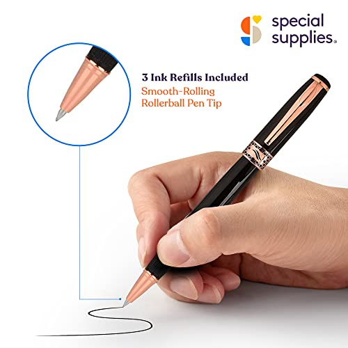 Special Supplies 3 Pack Weighted Pens For Hand Tremors, Low Dexterity, Poor Grip Strength, And Parkinson’s Patients, Writing Aid For Kids And Elderly Adults, Storage Box And 3 Ink Refills Included #TOP20