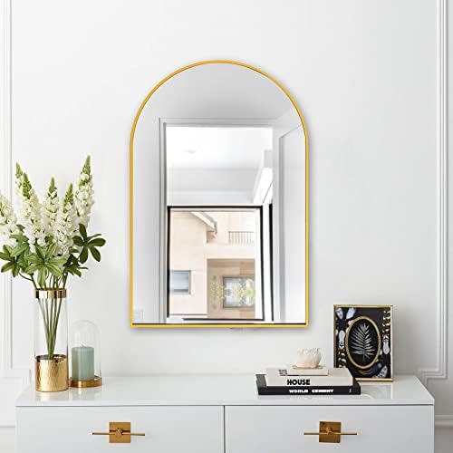 LFT HUIMEI2Y Arched Wall Mirror, 24"x36"Arched Wall Mounted Mirror with