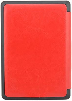 Huasiru PU Leather Case Cover for Amazon Kindle 4 & Kindle 5 Generation (Button Version) Only, Red