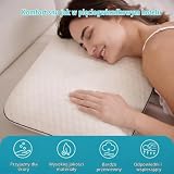 SIKAINI Poduszka dla chłopców i dziewczynek – ergonomiczna poduszka dla młodzieży z pianką memory – poduszka 40 x 60 cm idealna dla kobiet – poduszka pod głowę do spokojnego snu, w zestawie poszewka