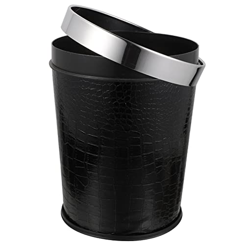 Caneca de basura rectangular negra Happyyami miniatura 1