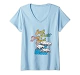 Photo Gallery donna dana point beach, california surf vintage retro anni 60 70 maglietta con collo a v Photo Gallery donna dana point beach, california surf vintage retro anni 60 70 maglietta con collo a v