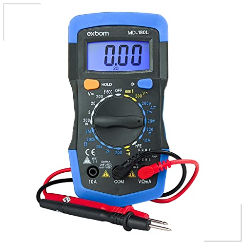 Multímetro LE-1982 C/Iluminação BIP Digital Elétrica Mecanica