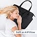 TOPDesign Puffer Tote Bag for Women, Lightweight Puffy Handbag with Compartments & Cosmetic Bag, Quilted Shoulder Bags for Work, Travel, Gym, Gifting (M Black)