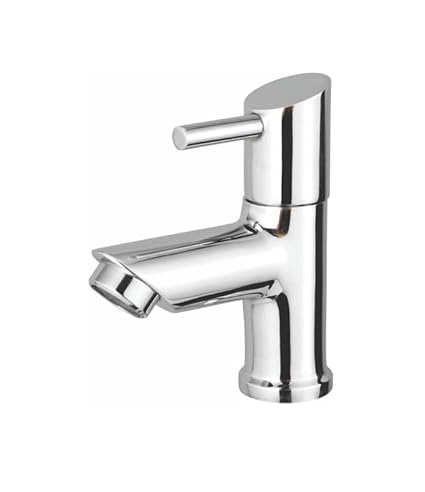 THOISEWELT Wash Basin Single Lever Pillar Cock Full Brass Body Chrome Finish (LC-36-101)