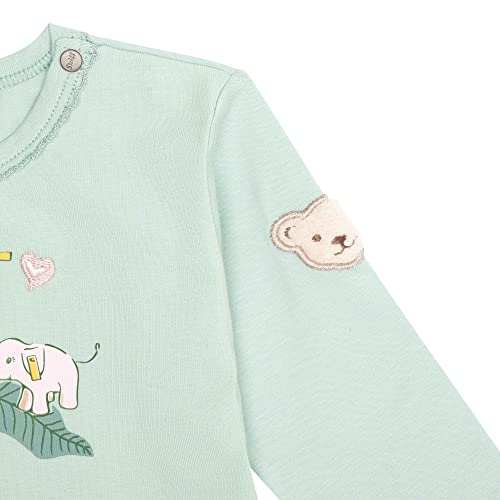 Steiff T-Shirt Langarm, Grigio, 74^9-12 Mesi Bimba...