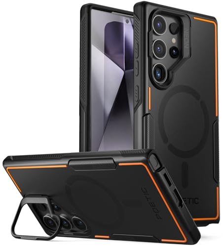 Coque rigide Galaxy S24 Ultra antichoc fine et double couche noire magnétique