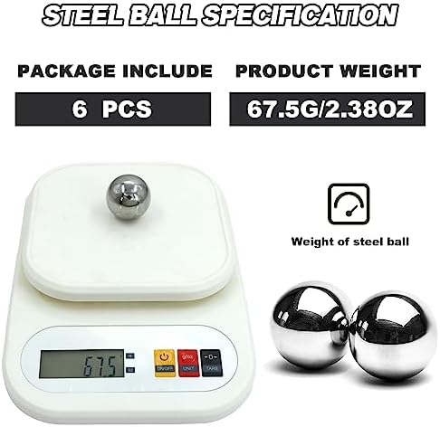 6pcs 1" Chrome Steel Bearing Balls 25.4mm Steel Ball Precision Bearings — view 2