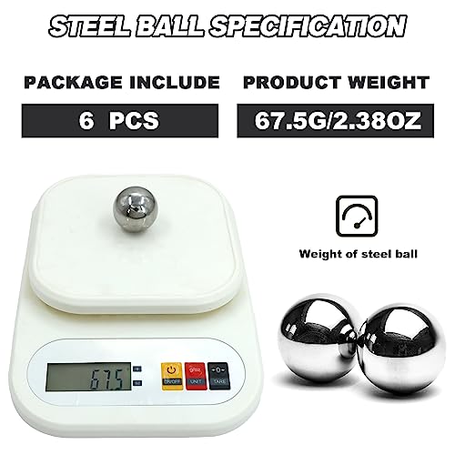 Image of 6pcs 1 inch Chrome Steel Bearing Balls 25.4mm Steel Ball Precision Bearings