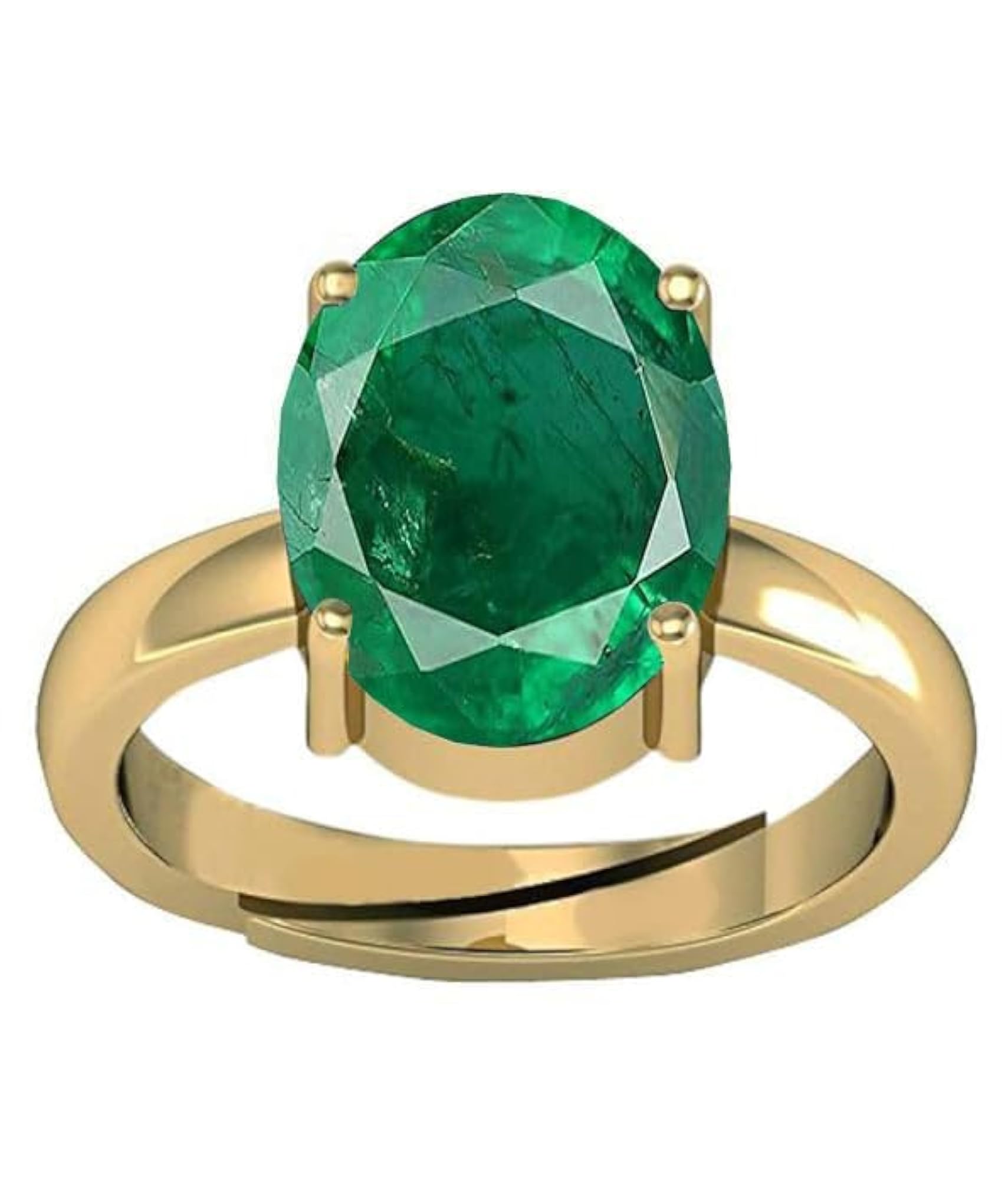 7.25 Carat Certified Precious Emerald Adjustable Ring