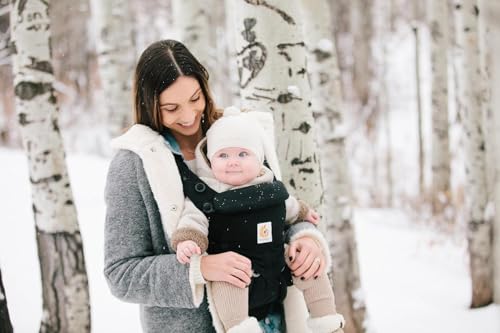 Ergobaby Babytrage für Neugeborene bis zum Kleinkind, 4-Positionen Omni 360 Cool Air Mesh Pearl Grey, Ergonomische Baby-Tragetasche Bauchtrage Rückentrage