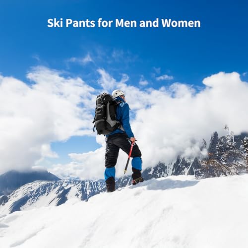 Image of Naturehike Side Zipper Down Pants, Men's Women's Winter Snow Ski Pants, Windproof Warm Insulated Puffy Trousers