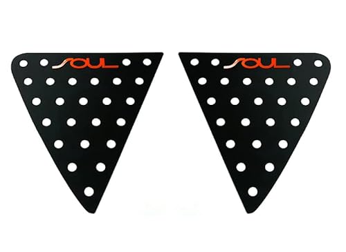 Sell By Automotiveapple, Ver.2 Window Glass Lettering Sports Plate Panel C Pillar 2-Pc Set For 2014-2018 Kia Soul (Red Logo) #TOP5