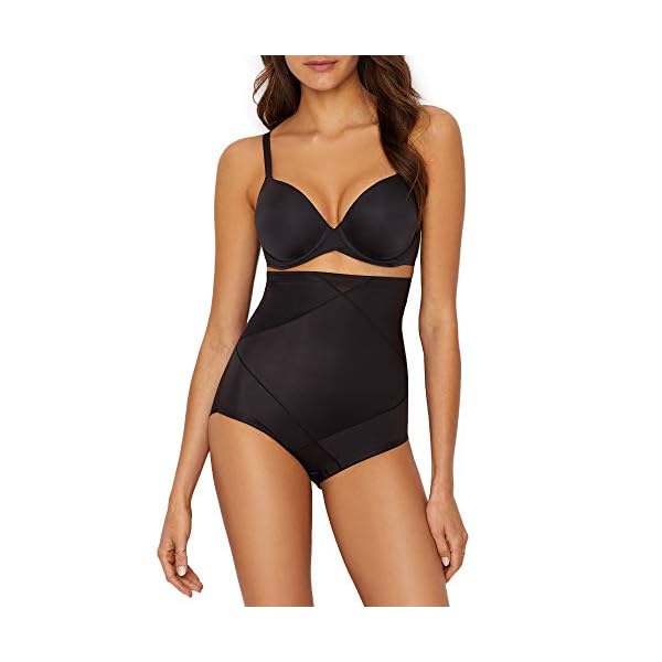 Miraclesuit-Shapewear-Womens-Tummy-Tuck-High-Waist-Brief Miraclesuit Women's Tummy Tuck High Waist Shaping Panty Brief, Black, Medium