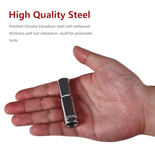 Image of 3 /8 inch Drive Deep Socket,10mm Metric Socket 6-Point, CR-V Steel, Mirror Finish