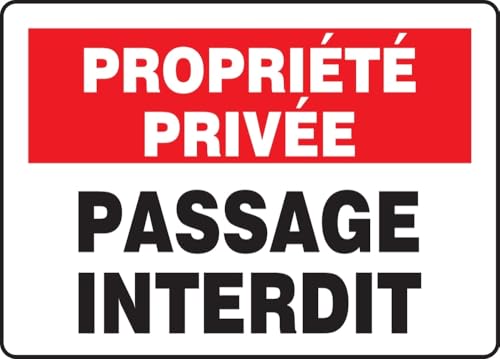 Panneau d'interdit AccuformNMC FRMATR963VP rigide 25x35 cm pour signalétique de sécurité