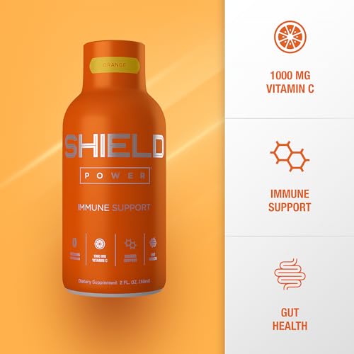 Image of Besser Health, Shield 2oz, Immune Support Shot - 12 Count, Orange