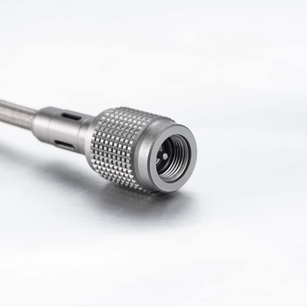 Manguera adaptadora de propano Kit de conexión de regulador y manguera, extensión de gas, conector de manguera, adaptadores de apagado automático for estufa de gas, for acampar al aire libre(0.5m)