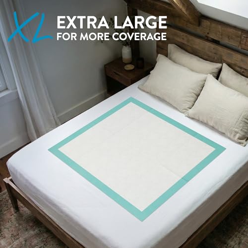 Image of Inspire Extra Large Super Absorbent Disposable Bed Pads for Incontinence Ultra Thick and Absorbent Bed Pads Disposable Adult | Puppy Pads Pee Pads for Adults (40 inch X 36 inch Pack of 50)