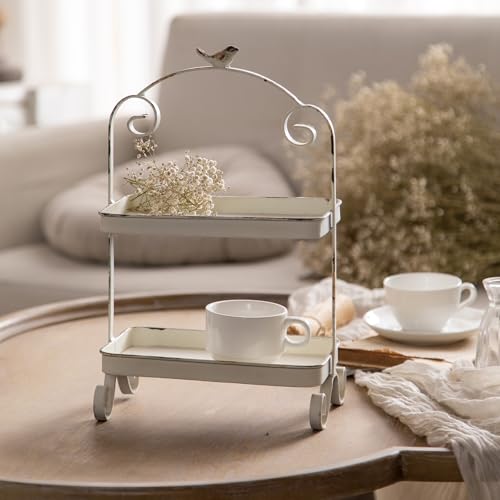 Plateau en fer blanc rétro pour une décoration de table soignée