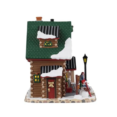 Lemax Escuela de esquí Alpine Adventures edificio cerámico coleccionable 3