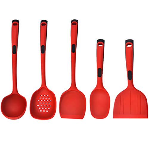 Hemoton 5Pcs Multiuso Antiaderente Utensílios de Cozinha Ferramenta Utensílio de Cozinha de Silicone