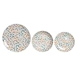 Color: multicolor DKD Home Decor Set de vajilla de la Marca, Color Multicolor, de Porcelana (26,5 x 26,5 x 2,6 centímetros)