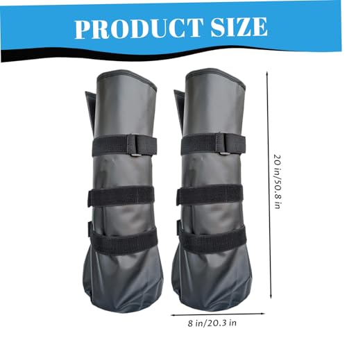 Bottes glace pour cheval sangle réglable soins des sabots x2 - 5