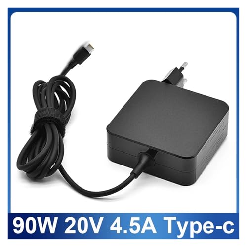 Cargador Tipo C 90W para portátil con adaptador de corriente de 20V y enchufe UE 2