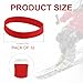 lasuroa 32pcs Ski Brake Retainers, Snowboard Brake Bands Retainers Strap Brake Rubber Band for Winter Ski Accessory (Red)