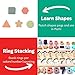 BEKILOLE Wooden Montessori Toys for Kids Toddler Number Puzzles Sorter Counting Shape Stacker Stacking Game Preschool Toys for Boy Girl Learning Education Math Blocks Boy & Girl Gifts and Beyond