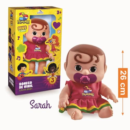 Kit 3 Bonecos 3 Três Palavrinhas Vinil Infantil Adijomar